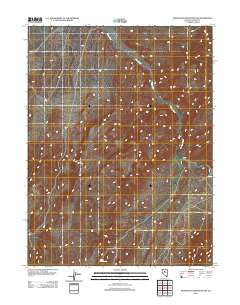 Manhattan Mountain NW Nevada Historical topographic map, 1:24000 scale, 7.5 X 7.5 Minute, Year 2011