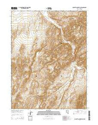 Manhattan Mountain NW Nevada Current topographic map, 1:24000 scale, 7.5 X 7.5 Minute, Year 2014