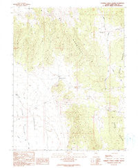 Marking Corral Summit Nevada Historical topographic map, 1:24000 scale, 7.5 X 7.5 Minute, Year 1990