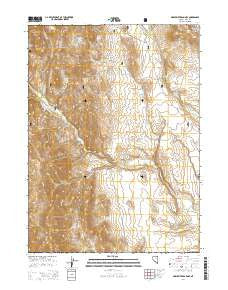 Marys River Basin SE Nevada Current topographic map, 1:24000 scale, 7.5 X 7.5 Minute, Year 2014