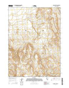 Massacre Creek Nevada Current topographic map, 1:24000 scale, 7.5 X 7.5 Minute, Year 2015