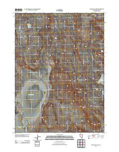 Massacre Lake Nevada Historical topographic map, 1:24000 scale, 7.5 X 7.5 Minute, Year 2011