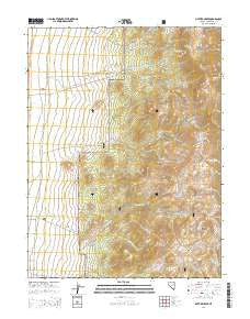 Mattier Creek Nevada Current topographic map, 1:24000 scale, 7.5 X 7.5 Minute, Year 2014