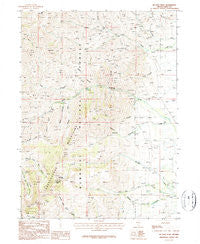 McAfee Peak Nevada Historical topographic map, 1:24000 scale, 7.5 X 7.5 Minute, Year 1986