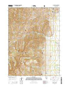 McAfee Peak Nevada Current topographic map, 1:24000 scale, 7.5 X 7.5 Minute, Year 2015