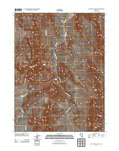 McConnel Canyon Nevada Historical topographic map, 1:24000 scale, 7.5 X 7.5 Minute, Year 2011