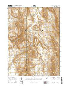 McConnel Canyon Nevada Current topographic map, 1:24000 scale, 7.5 X 7.5 Minute, Year 2015