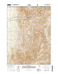 McConnell Peak Nevada Current topographic map, 1:24000 scale, 7.5 X 7.5 Minute, Year 2015