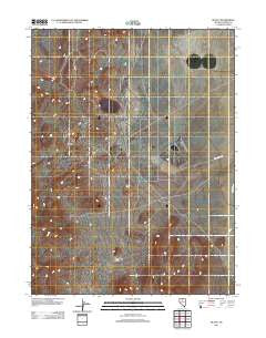 McCoy Nevada Historical topographic map, 1:24000 scale, 7.5 X 7.5 Minute, Year 2011