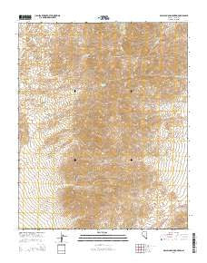 McCullough Mountain Nevada Current topographic map, 1:24000 scale, 7.5 X 7.5 Minute, Year 2014