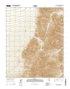 McCullough Pass Nevada Current topographic map, 1:24000 scale, 7.5 X 7.5 Minute, Year 2014