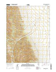 McDermid Ranch Nevada Current topographic map, 1:24000 scale, 7.5 X 7.5 Minute, Year 2014