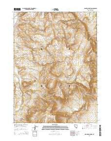 McGhee Mountain Nevada Current topographic map, 1:24000 scale, 7.5 X 7.5 Minute, Year 2015