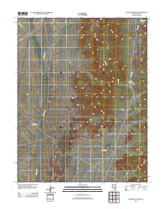 McIntyre Summit Nevada Historical topographic map, 1:24000 scale, 7.5 X 7.5 Minute, Year 2012