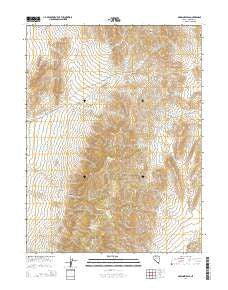 McKinney Pass Nevada Current topographic map, 1:24000 scale, 7.5 X 7.5 Minute, Year 2014