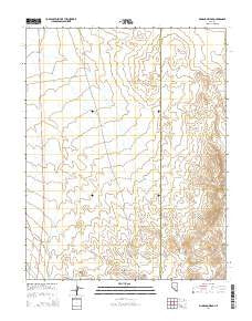 McMahon Ridge Nevada Current topographic map, 1:24000 scale, 7.5 X 7.5 Minute, Year 2014