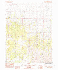 Medicine Spring Nevada Historical topographic map, 1:24000 scale, 7.5 X 7.5 Minute, Year 1984