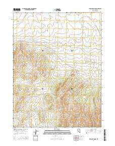 Medicine Spring Nevada Current topographic map, 1:24000 scale, 7.5 X 7.5 Minute, Year 2014