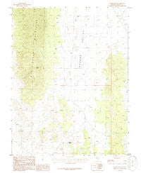 Meeker Peak Nevada Historical topographic map, 1:24000 scale, 7.5 X 7.5 Minute, Year 1985