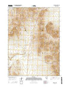 Melandco Nevada Current topographic map, 1:24000 scale, 7.5 X 7.5 Minute, Year 2014