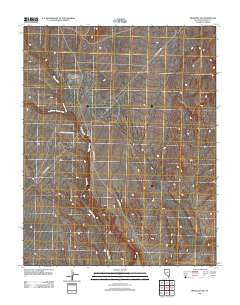 Mesquite NW Nevada Historical topographic map, 1:24000 scale, 7.5 X 7.5 Minute, Year 2012