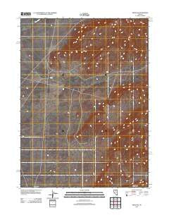 Midas SW Nevada Historical topographic map, 1:24000 scale, 7.5 X 7.5 Minute, Year 2012