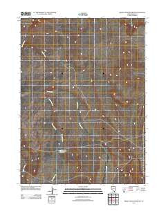 Middle Draw Reservoir Nevada Historical topographic map, 1:24000 scale, 7.5 X 7.5 Minute, Year 2012