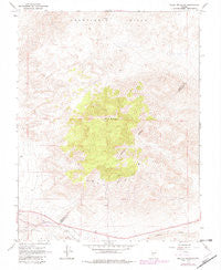 Miller Mountain Nevada Historical topographic map, 1:24000 scale, 7.5 X 7.5 Minute, Year 1967