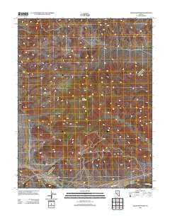 Miller Mountain Nevada Historical topographic map, 1:24000 scale, 7.5 X 7.5 Minute, Year 2011