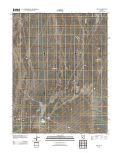 Millers Nevada Historical topographic map, 1:24000 scale, 7.5 X 7.5 Minute, Year 2012