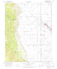 Minden Nevada Historical topographic map, 1:24000 scale, 7.5 X 7.5 Minute, Year 1968