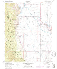 Minden Nevada Historical topographic map, 1:24000 scale, 7.5 X 7.5 Minute, Year 1968