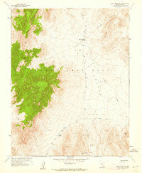 Mine Mountain Nevada Historical topographic map, 1:24000 scale, 7.5 X 7.5 Minute, Year 1961
