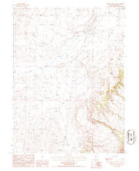 Mineral Hill NW Nevada Historical topographic map, 1:24000 scale, 7.5 X 7.5 Minute, Year 1986