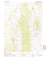 Mineral Hill Nevada Historical topographic map, 1:24000 scale, 7.5 X 7.5 Minute, Year 1986