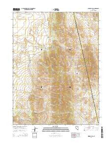 Mineral Hill Nevada Current topographic map, 1:24000 scale, 7.5 X 7.5 Minute, Year 2014