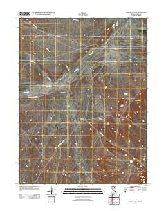 Mineral Hill NW Nevada Historical topographic map, 1:24000 scale, 7.5 X 7.5 Minute, Year 2012