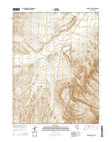 Mineral Hill NW Nevada Current topographic map, 1:24000 scale, 7.5 X 7.5 Minute, Year 2014