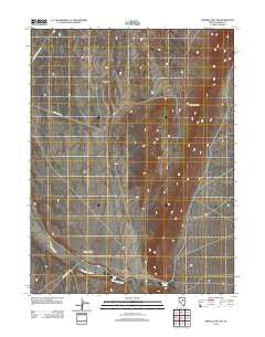 Mineral Hill SW Nevada Historical topographic map, 1:24000 scale, 7.5 X 7.5 Minute, Year 2012