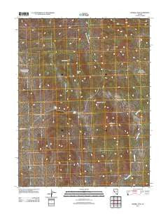 Mineral Peak Nevada Historical topographic map, 1:24000 scale, 7.5 X 7.5 Minute, Year 2011