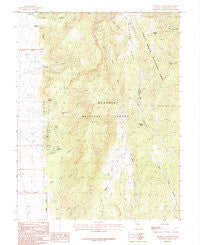 Minerva Canyon Nevada Historical topographic map, 1:24000 scale, 7.5 X 7.5 Minute, Year 1987