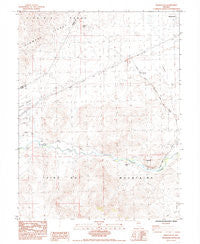 Misfits Flat Nevada Historical topographic map, 1:24000 scale, 7.5 X 7.5 Minute, Year 1985