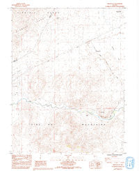 Misfits Flat Nevada Historical topographic map, 1:24000 scale, 7.5 X 7.5 Minute, Year 1985