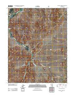 Mitchell Spring Nevada Historical topographic map, 1:24000 scale, 7.5 X 7.5 Minute, Year 2011