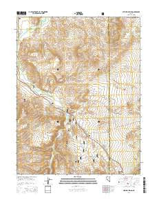Mitchell Spring Nevada Current topographic map, 1:24000 scale, 7.5 X 7.5 Minute, Year 2014