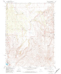 Mixie Flat Nevada Historical topographic map, 1:24000 scale, 7.5 X 7.5 Minute, Year 1980