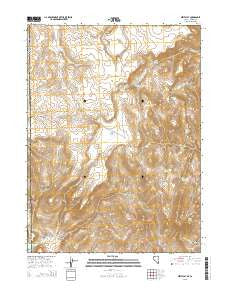 Mixie Flat Nevada Current topographic map, 1:24000 scale, 7.5 X 7.5 Minute, Year 2015