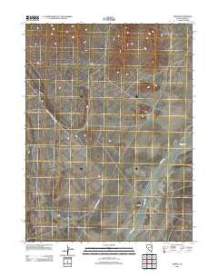 Mizpah Nevada Historical topographic map, 1:24000 scale, 7.5 X 7.5 Minute, Year 2012
