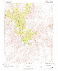 Moapa Peak NW Nevada Historical topographic map, 1:24000 scale, 7.5 X 7.5 Minute, Year 1969