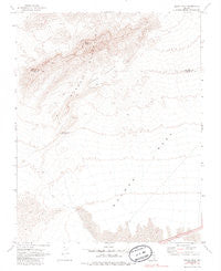 Moapa Peak Nevada Historical topographic map, 1:24000 scale, 7.5 X 7.5 Minute, Year 1969